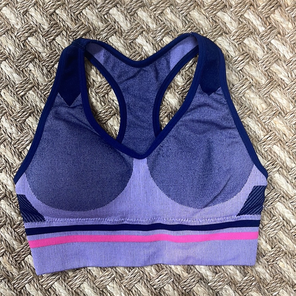 Girls Sports Racerback Running Bra With Removable Pads sz X-Small
